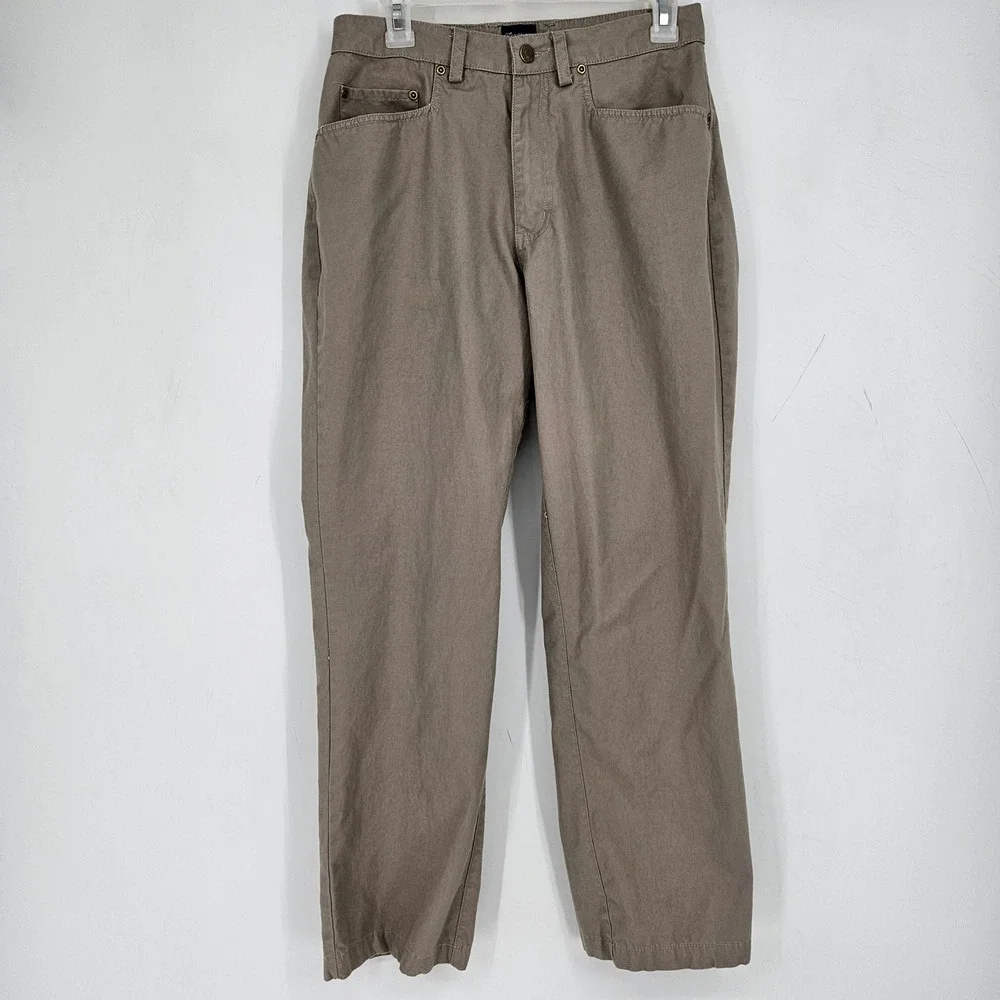 Texas Standard Pants Mens 30x30 Stone Gray Chino Casual Western Pockets